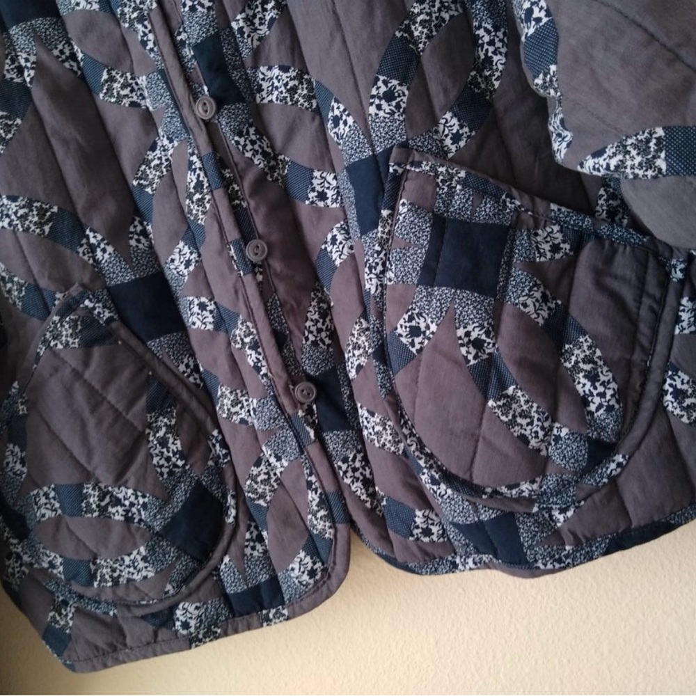 Universal Thread Blue Quilted Jacket Medium - image 7